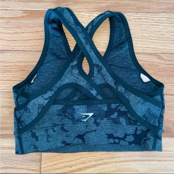 GYMSHARK ADAPT CAMO SEAMLESS SPORTS BRA - Picture 2 of 3